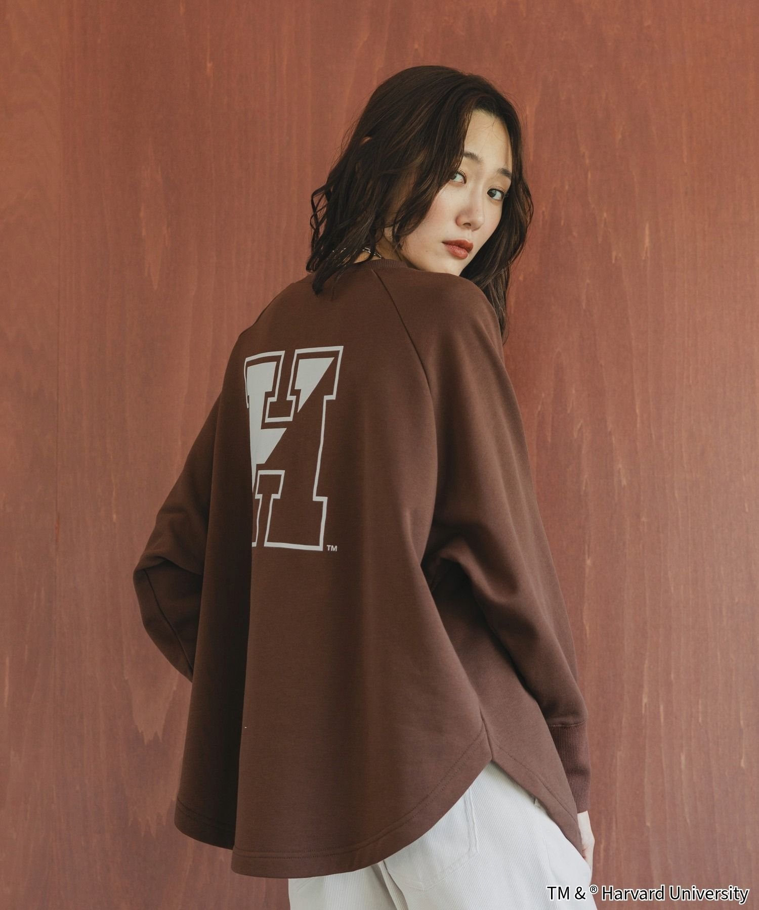 【グローバルワーク/GLOBAL WORK】のLIFE PICTURE COLLECTION*カレッジポンチョプルオーバー/593317 インテリア・キッズ・メンズ・レディースファッション・服の通販 founy(ファニー) 　ファッション　Fashion　レディースファッション　Fashion for Women　トップス・カットソー　Cut & Sew Tops　カジュアルプルオーバー・ニットトップス　Pullovers & Knit Tops / Casual Pullovers　おすすめ　Recommended / Our Picks　スウェット / スエット　Sweatshirt, Sweatwear　ラウンド　Round, Round Neck　雑誌　Magazine, Fashion Magazine　ブラウン*Harvard58|ID: prp329100004789942 ipo3291000000034759815