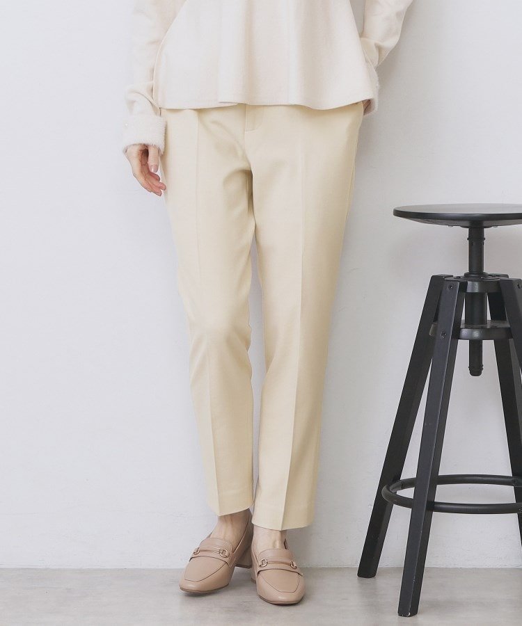 【インデックス/INDEX】のウォームストレッチテーパードパンツ【洗濯機OK/防シワ/吸湿発熱】《XS~3L》 インテリア・キッズ・メンズ・レディースファッション・服の通販 founy(ファニー) 　ファッション　Fashion　レディースファッション　Fashion for Women　パンツ　Pants & Trousers　シンプル　Simple, Minimal　ストレッチ　Stretch, Stretchy Fabric　スマート　Smart, Elegant　センター　Center, Center Line　チェック　Check, Plaid, Tartan　フィット　Fit, Slim Fit　ベーシック　Basic, Essential　ポケット　Pocket, Pocket Detail　グレージュ|ID: prp329100004789943 ipo3291000000035009354