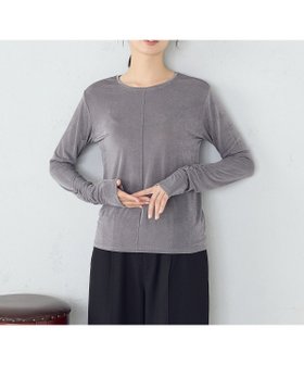 【コムサイズム/COMME CA ISM】のシャイニー クルーネックトップス 人気、トレンドファッション・服の通販 founy(ファニー) ファッション Fashion レディースファッション Fashion for Women トップス・カットソー Cut & Sew Tops インナー Innerwear ギャザー Gathered, Ruffled コンパクト Compact, Small Size シャイニー Shiny, Glossy Finish シャーリング Shirring, Ruched シンプル Simple, Minimal ジャケット Jacket, Outerwear フロント Front, Front Design |ID:prp329100004789957