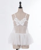 【アクシーズファム/axes femme】のオディールチュールビスチェ 白|ID: prp329100004789962 ipo3291000000034759915