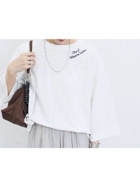 【サマンサモスモス/Samansa Mos2】のチェーン刺繍7分袖プルオーバー 人気、トレンドファッション・服の通販 founy(ファニー) ファッション Fashion レディースファッション Fashion for Women トップス・カットソー Cut & Sew Tops カジュアルプルオーバー・ニットトップス Pullovers & Knit Tops / Casual Pullovers シンプル Simple, Minimal チェーン Chain, Chain Strap リラックス Relax, Relaxed Fit |ID:prp329100004789967