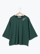 【サマンサモスモス/Samansa Mos2】のチェーン刺繍7分袖プルオーバー グリーン|ID: prp329100004789967 ipo3291000000034759941