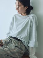 【サマンサモスモス/Samansa Mos2】のチェーン刺繍7分袖プルオーバー TOPグレー|ID: prp329100004789967 ipo3291000000034759944