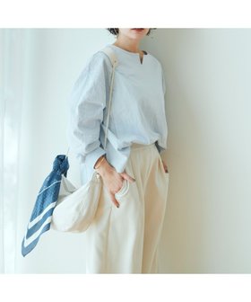 【スタディオ クリップ/studio CLIP】のレース切り替えドッキングプルオーバー 人気、トレンドファッション・服の通販 founy(ファニー) ファッション Fashion レディースファッション Fashion for Women トップス・カットソー Cut & Sew Tops カジュアルプルオーバー・ニットトップス Pullovers & Knit Tops / Casual Pullovers おすすめ Recommended / Our Picks カットソー Cut and Sewn Top サロペット Overalls, Salopette ストライプ Stripe, Striped Pattern デニム Denim, Jeans Material ドッキング Docking, Mixed Material レース Lace, Lace Fabric 春 Spring |ID:prp329100004789971