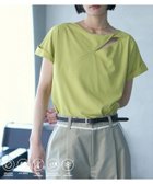 【フリークスストア/FREAK'S STORE】の機能性素材 AIRDRY スリットツイストネックカットソー / エアドライ アシンメトリーTシャツ / 吸水速乾 / 接触冷感 / UVカット 25SS ブルーグリーン|ID: prp329100004789977 ipo3291000000034759986