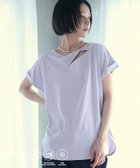 【フリークスストア/FREAK'S STORE】の機能性素材 AIRDRY スリットツイストネックカットソー / エアドライ アシンメトリーTシャツ / 吸水速乾 / 接触冷感 / UVカット 25SS ラベンダー|ID: prp329100004789977 ipo3291000000034759987