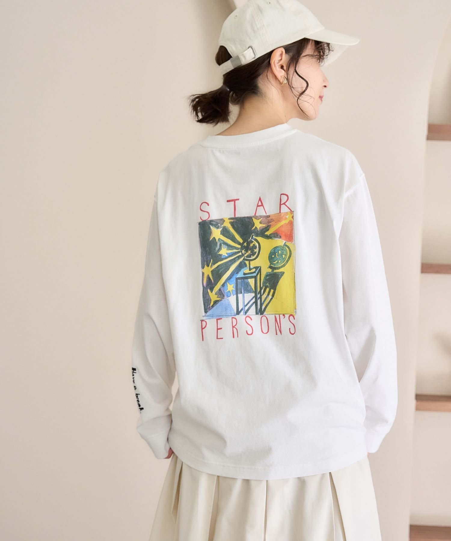 【スタディオ クリップ/studio CLIP】のPERSON S アソートロングスリーブTシャツ インテリア・キッズ・メンズ・レディースファッション・服の通販 founy(ファニー) 　ファッション　Fashion　レディースファッション　Fashion for Women　トップス・カットソー　Cut & Sew Tops　シャツ・ブラウス・オフィスカジュアル　Elegant Blouses & Button-Ups　ロングTシャツ・Tシャツ　Longline T-Shirts & Tees　イラスト　Illustration　インナー　Innerwear　カットソー　Cut and Sewn Top　カーディガン　Cardigan, Knitwear　グラフィック　Graphic, Graphic Design　サロペット　Overalls, Salopette　ジャケット　Jacket, Outerwear　プリント　Print, Printed Pattern　ルーズ　Loose, Oversized　おすすめ　Recommended / Our Picks　ホワイト10|ID: prp329100004789979 ipo3291000000034901741