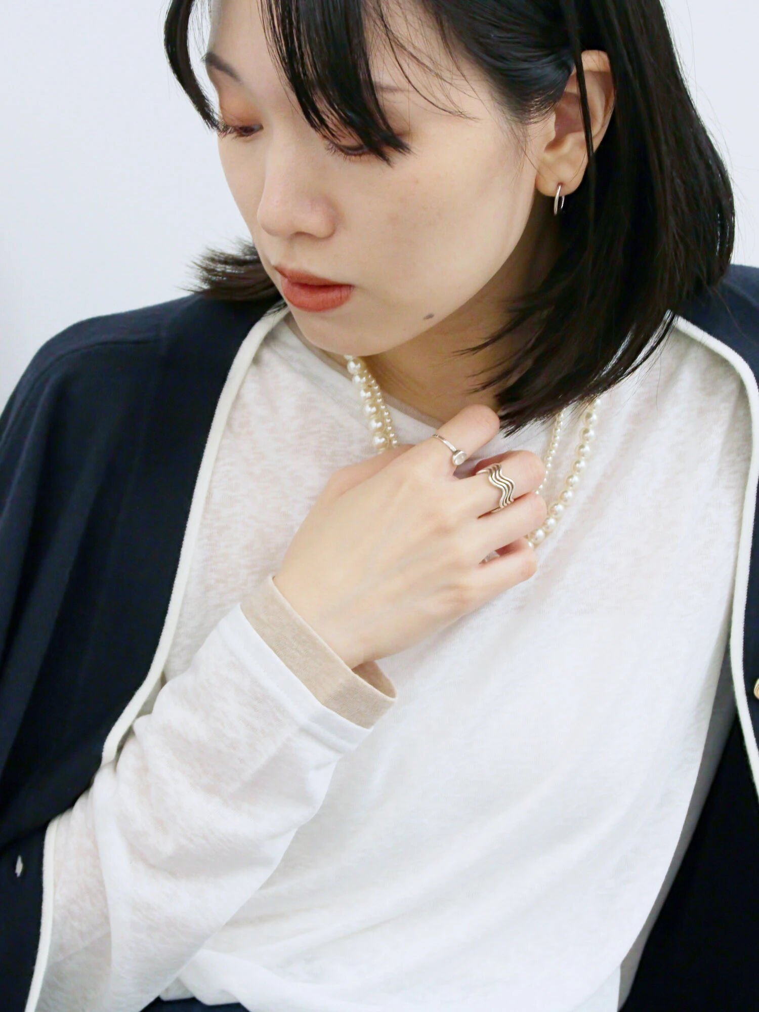 【サマンサモスモス/Samansa Mos2】のレイヤード風ロンT 人気、トレンドファッション・服の通販 founy(ファニー) 　ファッション　Fashion　レディースファッション　Fashion for Women　トップス・カットソー　Cut & Sew Tops　ロングTシャツ・Tシャツ　Longline T-Shirts & Tees　 other-1|ID: prp329100004789997 ipo3291000000034760067