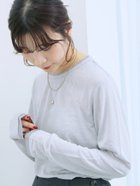 【サマンサモスモス/Samansa Mos2】のレイヤード風ロンT Sグレー|ID: prp329100004789997 ipo3291000000034760072