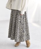 【シップス フォー ウィメン/SHIPS】のquaranciel 手洗い可能 アニマル タック ロング スカート ベージュ|ID: prp329100004790003 ipo3291000000034760097