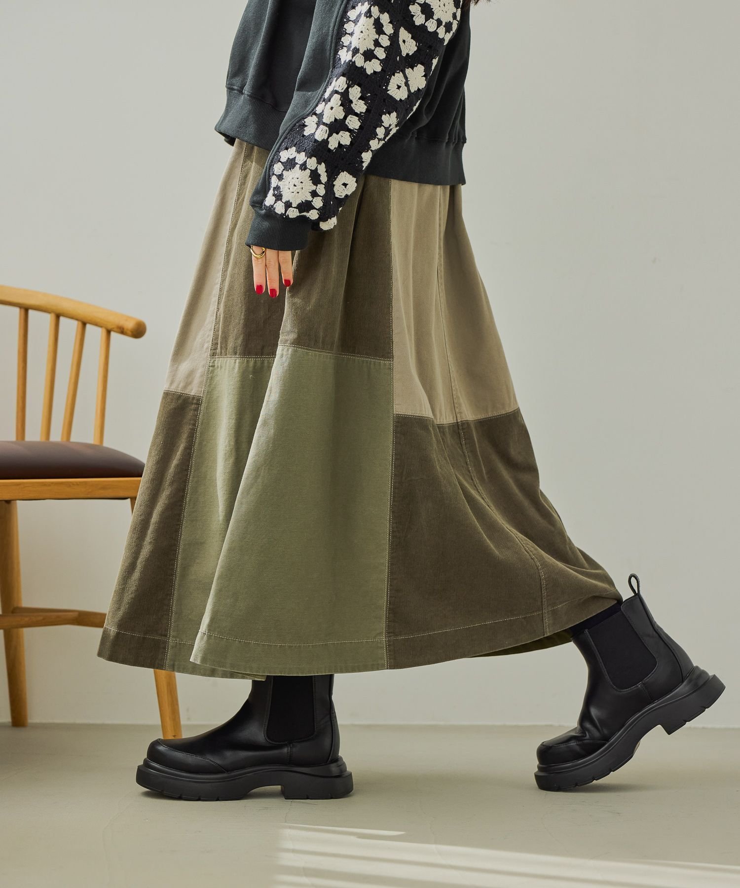 【ニコアンド/niko and】のリメイクライクフレアスカート インテリア・キッズ・メンズ・レディースファッション・服の通販 founy(ファニー) ファッション Fashion レディースファッション Fashion for Women スカート Skirts Aライン・フレアスカート A-Line & Flared Skirts おすすめ Recommended / Our Picks アウトドア Outdoor Clothing シンプル Simple, Minimal トレンド Trend, Trending Now パーカー Hoodie, Parka フレア Flare, Flared ベーシック Basic, Essential ポケット Pocket, Pocket Detail ロング Long, Long-Length 冬 Winter / This Winter カーキ|ID: prp329100004790016 ipo3291000000034799268