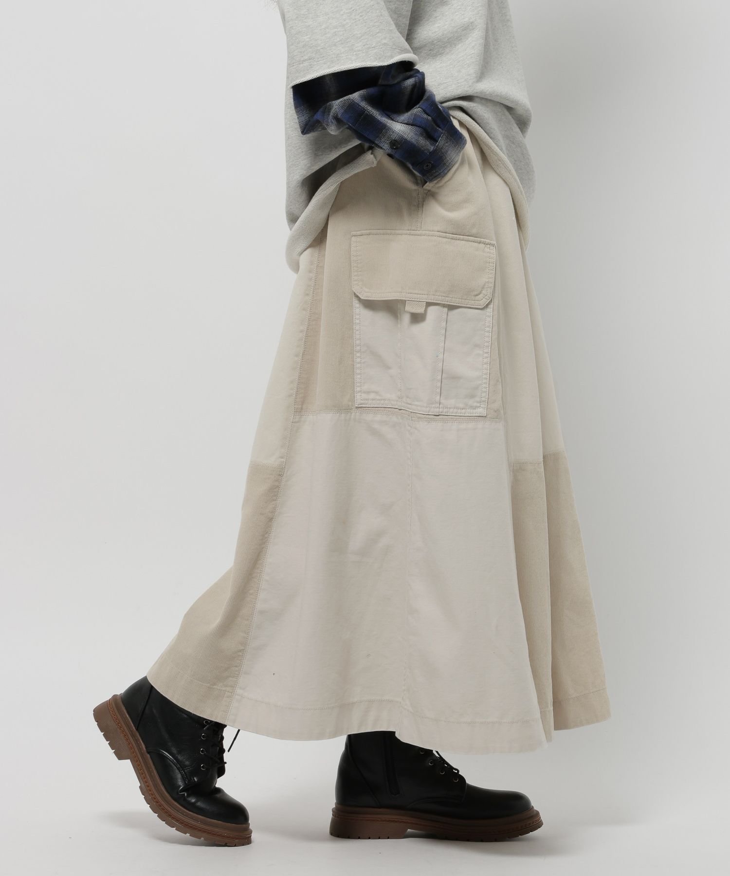 【ニコアンド/niko and】のリメイクライクフレアスカート インテリア・キッズ・メンズ・レディースファッション・服の通販 founy(ファニー) ファッション Fashion レディースファッション Fashion for Women スカート Skirts Aライン・フレアスカート A-Line & Flared Skirts おすすめ Recommended / Our Picks アウトドア Outdoor Clothing シンプル Simple, Minimal トレンド Trend, Trending Now パーカー Hoodie, Parka フレア Flare, Flared ベーシック Basic, Essential ポケット Pocket, Pocket Detail ロング Long, Long-Length 冬 Winter / This Winter アイボリー|ID: prp329100004790016 ipo3291000000034799271