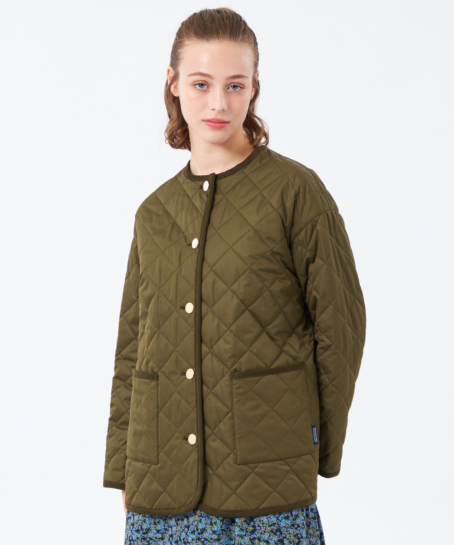 【マッキントッシュ フィロソフィー/MACKINTOSH PHILOSOPHY】の【ROYTON MIDDLE WIDE(ロイトンミドルワイド)】キルティング インテリア・キッズ・メンズ・レディースファッション・服の通販 founy(ファニー) 　ファッション　Fashion　レディースファッション　Fashion for Women　おすすめ　Recommended / Our Picks　インナー　Innerwear　キルティング　Quilted, Quilting　チェック　Check, Plaid, Tartan　フィット　Fit, Slim Fit　モダン　Modern, Contemporary　ロング　Long, Long-Length　ワイド　Wide, Wide Fit　冬　Winter / This Winter　春　Spring　秋　Autumn　カーキ|ID: prp329100004790028 ipo3291000000034760196