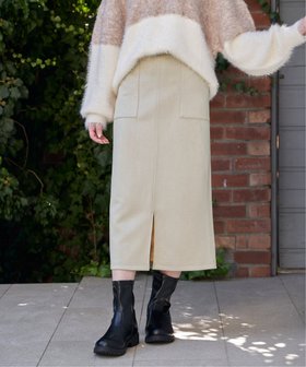 【イッカ/ikka】の【雑誌InRed1月号掲載】フェイクスエードスカート【親子コーデ】 人気、トレンドファッション・服の通販 founy(ファニー) 雑誌掲載アイテム Magazine Picks & Fashion Features ファッション雑誌 Fashion Magazines インレッド InRed ファッション Fashion レディースファッション Fashion for Women スカート Skirts 1月号 January Issue おすすめ Recommended / Our Picks カットソー Cut and Sewn Top ストレッチ Stretch, Stretchy Fabric タイトスカート Pencil Skirt, Tight Skirt ダウン Down, Puffer バランス Balance, Style Balance ポケット Pocket, Pocket Detail 雑誌 Magazine, Fashion Magazine |ID:prp329100004790029