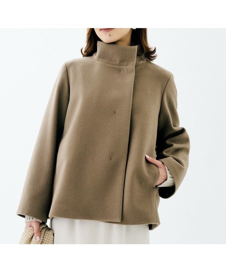【アンタイトル/UNTITLED】の【着回しが効く/オンオフアウター】ウールショートコート インテリア・キッズ・メンズ・レディースファッション・服の通販 founy(ファニー) 　ファッション　Fashion　レディースファッション　Fashion for Women　アウター　Coat / Outerwear Collection　コート・ロングコート・ピーコート　Long Coats, Peacoats & More　ウォーム　Warm Fabric　クロップド　Cropped, Short Length　ショート　Short, Short Length　スマート　Smart, Elegant　バランス　Balance, Style Balance　ポケット　Pocket, Pocket Detail　ブラウン|ID: prp329100004790031 ipo3291000000034935845