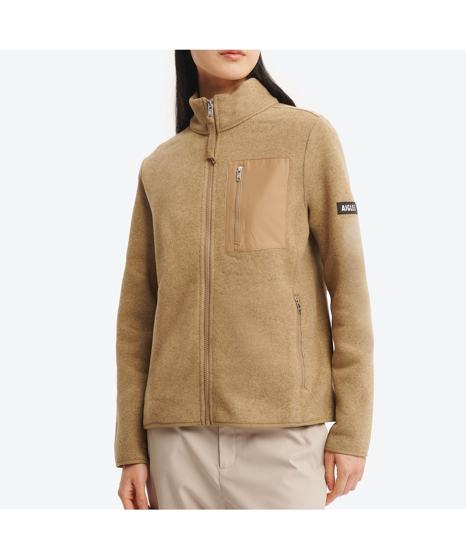 【エーグル/AIGLE】のポーラテック フルジップフリースブルゾンジャケット インテリア・キッズ・メンズ・レディースファッション・服の通販 founy(ファニー) 　ファッション　Fashion　レディースファッション　Fashion for Women　アウター　Coat / Outerwear Collection　レディースジャケット・軽アウター　Jackets　ブルゾンジャケット・スポーティアウター　Blouson Jackets　インナー　Innerwear　セーター　Sweater, Knitwear　ブルゾン　Blouson, Bomber Jacket　冬　Winter / This Winter　秋　Autumn　A/W・秋冬　Autumn/Winter　ベージュ|ID: prp329100004790037 ipo3291000000034945501