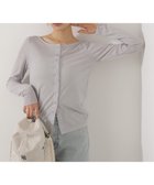 【プロポーション ボディドレッシング/PROPORTION BODY DRESSING】のa/mie シアーカットソー 26SS 人気、トレンドファッション・服の通販 founy(ファニー) ファッション Fashion レディースファッション Fashion for Women トップス・カットソー Cut & Sew Tops カットソー・ベーシックTシャツ Cut-and-Sewn Tops / Stretch Tees & Basics 2026年 2026 カットソー Cut and Sewn Top デコルテ Décolleté, Neckline thumbnail グレー|ID: prp329100004790045 ipo3291000000035182241