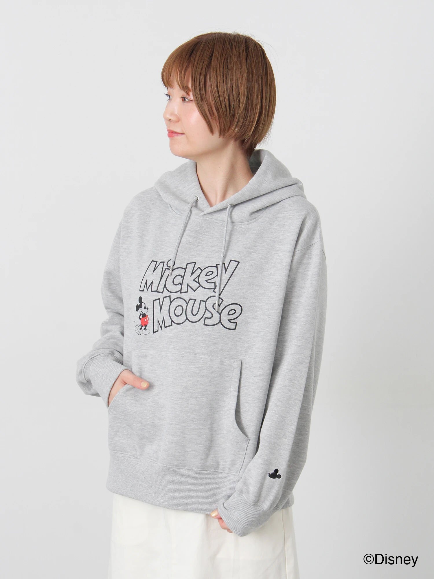 【テチチ/Te chichi】の【Disney】Mickey Mouse/プリントパーカー インテリア・キッズ・メンズ・レディースファッション・服の通販 founy(ファニー) ファッション Fashion レディースファッション Fashion for Women トップス・カットソー Cut & Sew Tops レディースパーカー・カジュアルフーディー Casual Hoodies & Sweatshirts キャラクター Character, Licensed Characters パーカー Hoodie, Parka フロント Front, Front Design プリント Print, Printed Pattern ポケット Pocket, Pocket Detail 防寒 Cold Protection, Winter-Ready グレー|ID: prp329100004790098 ipo3291000000034760443