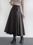 【ラシュッド/LASUD】のラップフレアスカート 人気、トレンドファッション・服の通販 founy(ファニー) ファッション Fashion レディースファッション Fashion for Women スカート Skirts Aライン・フレアスカート A-Line & Flared Skirts アシンメトリー Asymmetrical Style シンプル Simple, Minimal なめらか Smooth, Silky Texture 人気 Popular, Best Seller フレア Flare, Flared ラップ Wrap, Wrap Design ランダム Random, Irregular ロング Long, Long-Length エレガント 上品 Elegant thumbnail ダークグレー|ID: prp329100004790108 ipo3291000000034947231