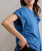 【ロペ/ROPE'】のツイストフレンチスリーブTシャツ ブルー(44)|ID: prp329100004790114 ipo3291000000034760497