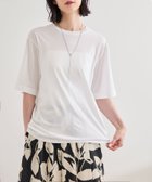 【ロペ/ROPE'】の【洗える】グレイス天竺 5分袖Tシャツ ホワイト(10)|ID: prp329100004790117 ipo3291000000034760509