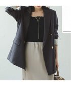 【ノーブル / スピック&スパン/NOBLE / Spick & Span】の《追加》《WEB・一部店舗カラー》ウールフラノピークドラペルジャケット グレー|ID: prp329100004790119 ipo3291000000035070265