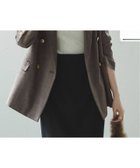 【ノーブル / スピック&スパン/NOBLE / Spick & Span】の《追加》《WEB・一部店舗カラー》ウールフラノピークドラペルジャケット ブラウン|ID: prp329100004790119 ipo3291000000035070266