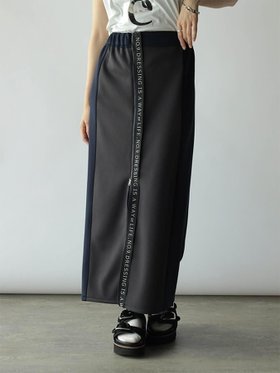 【ラシュッド/LASUD】の2wayストレッチボンディングロゴテープスカート 人気、トレンドファッション・服の通販 founy(ファニー) ファッション Fashion レディースファッション Fashion for Women スカート Skirts ジップ Zip, Zipper ストレッチ Stretch, Stretchy Fabric |ID:prp329100004790121