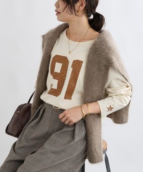 【リヴドロワ/RIVE DROITE】の【ロゴがキャッチー】Ninety-One ロンTee 人気、トレンドファッション・服の通販 founy(ファニー) ファッション Fashion レディースファッション Fashion for Women トップス・カットソー Cut & Sew Tops ロングTシャツ・Tシャツ Longline T-Shirts & Tees スリーブ Sleeve, Long Sleeve / Short Sleeve 再入荷 Restock / Back in Stock おすすめ Recommended / Our Picks |ID:prp329100004790125