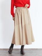 【ヴァン/Vin】のスエード×ヴィーガンレザーランダム切り替えフレアスカート 人気、トレンドファッション・服の通販 founy(ファニー) ファッション Fashion レディースファッション Fashion for Women スカート Skirts Aライン・フレアスカート A-Line & Flared Skirts エレガント 上品 Elegant カーディガン Cardigan, Knitwear コンパクト Compact, Small Size バランス Balance, Style Balance フレア Flare, Flared リアル Real, Realistic リラックス Relax, Relaxed Fit 軽量 Lightweight, Ultra Light thumbnail ベージュ|ID: prp329100004790131 ipo3291000000034823586