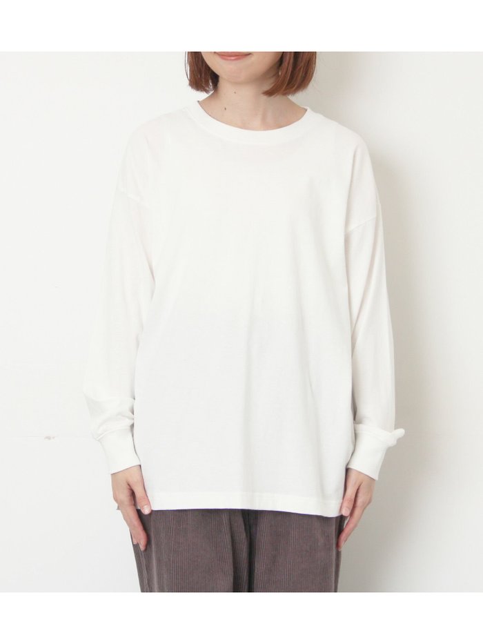 【サマンサモスモス/Samansa Mos2】の天竺ベーシックロンT インテリア・キッズ・メンズ・レディースファッション・服の通販 founy(ファニー) https://founy.com/ ファッション Fashion レディースファッション Fashion for Women トップス・カットソー Cut & Sew Tops ロングTシャツ・Tシャツ Longline T-Shirts & Tees インナー Innerwear シンプル Simple, Minimal ベーシック Basic, Essential ボトム Bottoms, Lower Wear |ID: prp329100004790138 ipo3291000000034760582