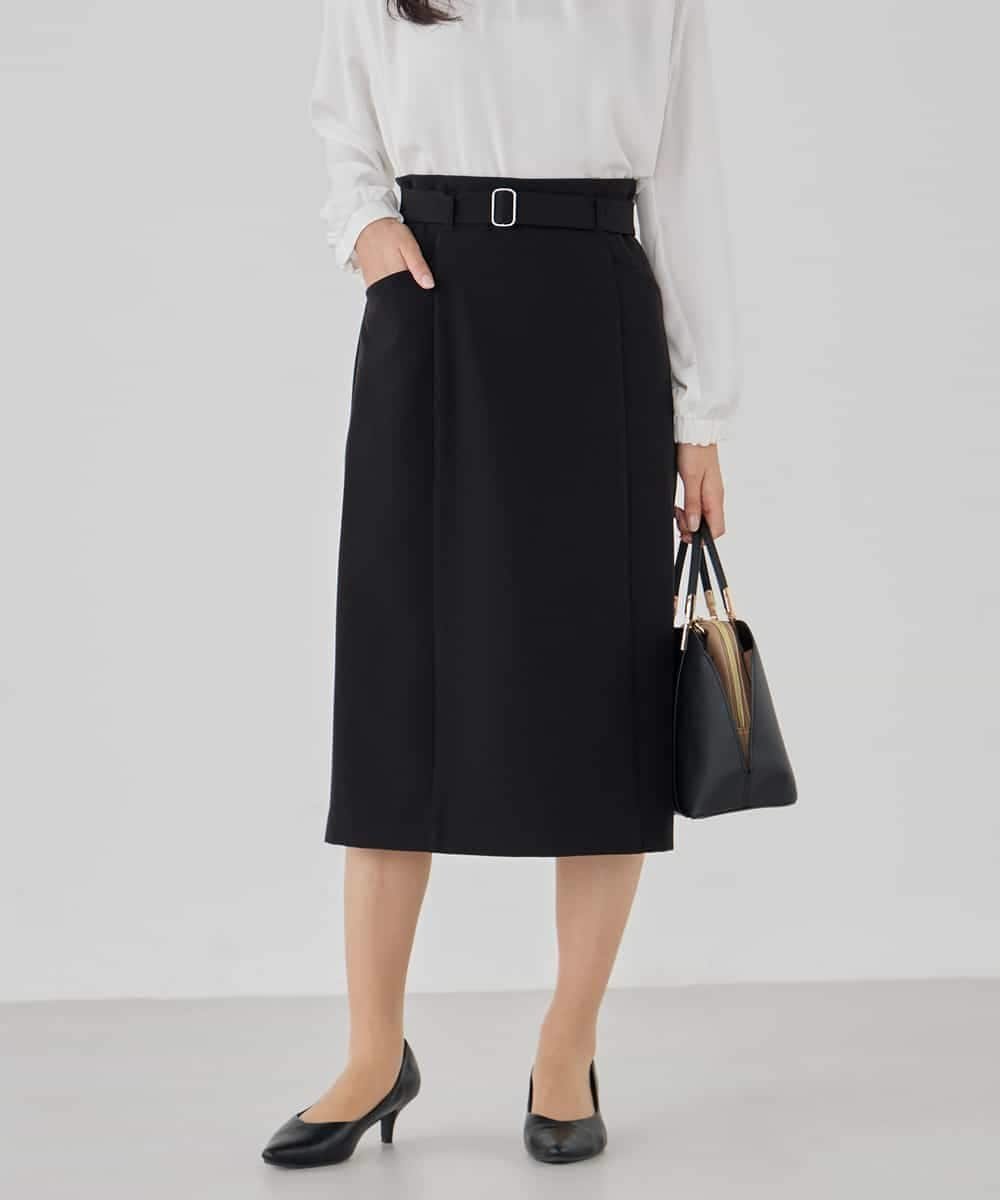 【アー ヴェー ヴェー/a.v.v】の【洗える/ストレッチ/セットアップ対応】ダブルクロスタイトスカート インテリア・キッズ・メンズ・レディースファッション・服の通販 founy(ファニー) 　ファッション　Fashion　レディースファッション　Fashion for Women　セットアップ　Matching Sets　スカート・ミニ/ミディ/マキシ　Skirts / Mini, Midi & Maxi Skirts　春　Spring　洗える　Machine Washable　秋　Autumn　シンプル　Simple, Minimal　ジャケット　Jacket, Outerwear　ストレッチ　Stretch, Stretchy Fabric　セットアップ　Set-Up, Coordinated Outfit　タイトスカート　Pencil Skirt, Tight Skirt　ダブル　Double, Double-Breasted　人気　Popular, Best Seller　フォーマル　Formal, Dressy　冬　Winter / This Winter　再入荷　Restock / Back in Stock　おすすめ　Recommended / Our Picks　夏　Summer　エレガント 上品　Elegant　セレモニー　Ceremony　入学式　Entrance Ceremony　卒業式　Graduation Ceremony　ビジネス 仕事 通勤　Business / Work / Commuting　ブラック|ID: prp329100004790146 ipo3291000000035244571