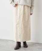 【スピック&スパン/Spick & Span】のフラワージャガードストレートスカート ナチュラル|ID: prp329100004790147 ipo3291000000034760620