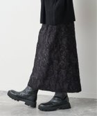 【スピック&スパン/Spick & Span】のフラワージャガードストレートスカート ブラック|ID: prp329100004790147 ipo3291000000034760621