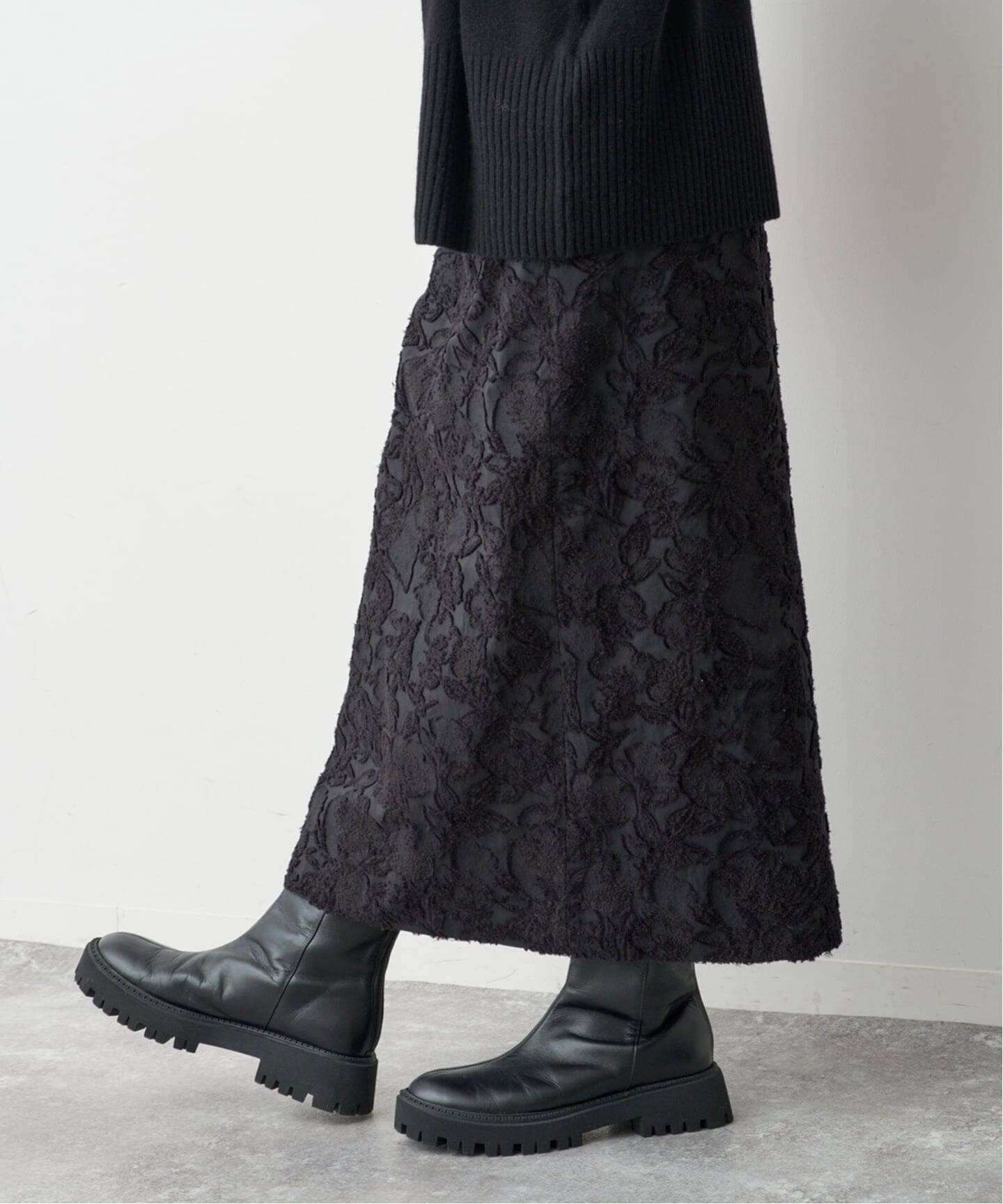 【スピック&スパン/Spick & Span】のフラワージャガードストレートスカート インテリア・キッズ・メンズ・レディースファッション・服の通販 founy(ファニー) ファッション Fashion レディースファッション Fashion for Women スカート Skirts ギャザー Gathered, Ruffled ストレート Straight, Straight Cut スマート Smart, Elegant セットアップ Set-Up, Coordinated Outfit フィット Fit, Slim Fit ボトム Bottoms, Lower Wear エレガント 上品 Elegant 無地 Plain, Solid Color ブラック|ID: prp329100004790147 ipo3291000000034760621