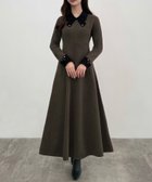 【ジュノア/JUNOAH】のCENEA バイカラーリボンニットワンピース 人気、トレンドファッション・服の通販 founy(ファニー) ファッション Fashion レディースファッション Fashion for Women ワンピース Dresses ニットワンピース Knit Dresses thumbnail チャコール|ID: prp329100004790157 ipo3291000000034760655