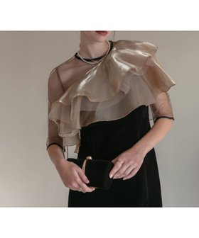 【レジャ/Leja】のLEJA-アシンメトリーティアードフリル3WAYベロアIラインワンピースドレス 人気、トレンドファッション・服の通販 founy(ファニー) ファッション Fashion レディースファッション Fashion for Women ワンピース Dresses フォーマル・パーティードレス・結婚式用ドレス Elegant & Casual Dresses アシンメトリー Asymmetrical Style エレガント 上品 Elegant オケージョン Occasion Wear オーガンジー Organza Fabric ショルダー Shoulder, Shoulder Strap スリット Slit, Slit Detail チュール Tulip, Tulip Motif ドレス Dress, One-Piece バランス Balance, Style Balance フォーマル Formal, Dressy フリル Frill, Ruffle ベロア Velour, Soft Velvet マーメイド Mermaid, Fishtail Silhouette A/W・秋冬 Autumn/Winter 結婚式 Wedding 披露宴 Wedding Reception 二次会 After Party |ID:prp329100004790180