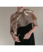 【レジャ/Leja】のLEJA-アシンメトリーティアードフリル3WAYベロアIラインワンピースドレス BLACK|ID: prp329100004790180 ipo3291000000035090999