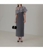 【レジャ/Leja】のLEJA-アシンメトリーティアードフリル3WAYベロアIラインワンピースドレス BLUE|ID: prp329100004790180 ipo3291000000035091000