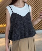 【ゼヴォン/Thevon】のツイードプリーツビスチェ ブラック|ID: prp329100004790182 ipo3291000000034760755