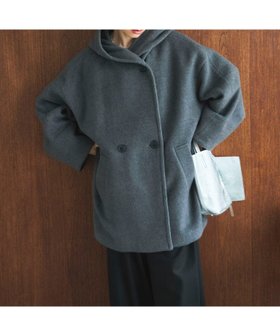 【ドゥ アルシーヴ/Doux archives】のフーディコート 人気、トレンドファッション・服の通販 founy(ファニー) ファッション Fashion レディースファッション Fashion for Women アウター Coat / Outerwear Collection コート・ロングコート・ピーコート Long Coats, Peacoats & More コクーン Cocoon, Cocoon Silhouette 切替 Switching, Contrast Panel ショルダー Shoulder, Shoulder Strap ダブル Double, Double-Breasted ドロップ Drop Shoulder, Dropped Style ミドル Middle Length, Mid Height リラックス Relax, Relaxed Fit |ID:prp329100004790185