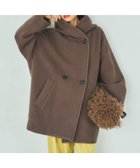 【ドゥ アルシーヴ/Doux archives】のフーディコート 人気、トレンドファッション・服の通販 founy(ファニー) ファッション Fashion レディースファッション Fashion for Women アウター Coat / Outerwear Collection コート・ロングコート・ピーコート Long Coats, Peacoats & More コクーン Cocoon, Cocoon Silhouette 切替 Switching, Contrast Panel ショルダー Shoulder, Shoulder Strap ダブル Double, Double-Breasted ドロップ Drop Shoulder, Dropped Style ミドル Middle Length, Mid Height リラックス Relax, Relaxed Fit thumbnail BROWN|ID: prp329100004790185 ipo3291000000034760768