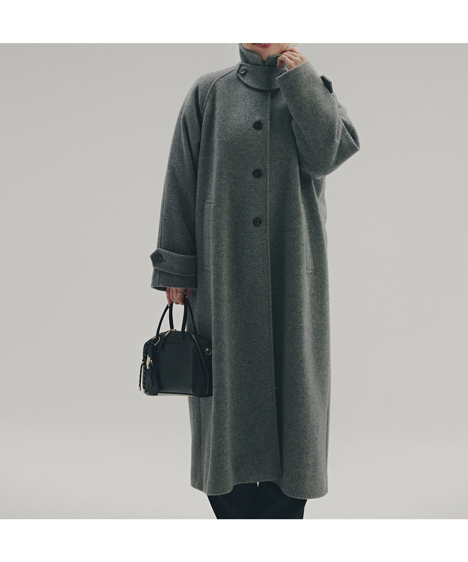 【エヌ ナチュラルビューティーベーシック/N.Natural Beauty basic】のステンカラーロングコート 人気、トレンドファッション・服の通販 founy(ファニー) 　ファッション　Fashion　レディースファッション　Fashion for Women　アウター　Coat / Outerwear Collection　コート・ロングコート・ピーコート　Long Coats, Peacoats & More　インナー　Innerwear　ハイネック　High Neck, Mock Neck　パーカー　Hoodie, Parka　 other-1|ID: prp329100004790189 ipo3291000000035097114