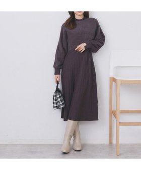 【インデックス/INDEX】のラメフェザープルオーバーセット ニットワンピース【洗濯機OK】《XS~LL》 人気、トレンドファッション・服の通販 founy(ファニー) ファッション Fashion レディースファッション Fashion for Women ワンピース Dresses ニットワンピース Knit Dresses クラシカル Classical, Vintage-Inspired コンパクト Compact, Small Size ショート Short, Short Length スマート Smart, Elegant セットアップ Set-Up, Coordinated Outfit デニム Denim, Jeans Material フェザーヤーン Feather Yarn, Fluffy Yarn プリーツ Pleats, Pleated ポケット Pocket, Pocket Detail リュクス Luxury, Elegant, High-End, Chic エレガント 上品 Elegant |ID:prp329100004790190