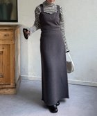 【ゼヴォン/Thevon】のラメニットビスチェ×スカートSETUP チャコールグレー|ID: prp329100004790193 ipo3291000000035009232