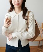 【ディスコート/Discoat】の【リバイバル】モチモチ衿付きカーディガン 人気、トレンドファッション・服の通販 founy(ファニー) ファッション Fashion レディースファッション Fashion for Women トップス・カットソー Cut & Sew Tops カーディガン・羽織り Layered Style Cardigans カーディガン Cardigan, Knitwear コンパクト Compact, Small Size バランス Balance, Style Balance 羽織 Haori, Light Jacket thumbnail アイボリー|ID: prp329100004790201 ipo3291000000034760833