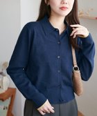 【ディスコート/Discoat】の【リバイバル】モチモチ衿付きカーディガン 人気、トレンドファッション・服の通販 founy(ファニー) ファッション Fashion レディースファッション Fashion for Women トップス・カットソー Cut & Sew Tops カーディガン・羽織り Layered Style Cardigans カーディガン Cardigan, Knitwear コンパクト Compact, Small Size バランス Balance, Style Balance 羽織 Haori, Light Jacket thumbnail ネイビー|ID: prp329100004790201 ipo3291000000034760836