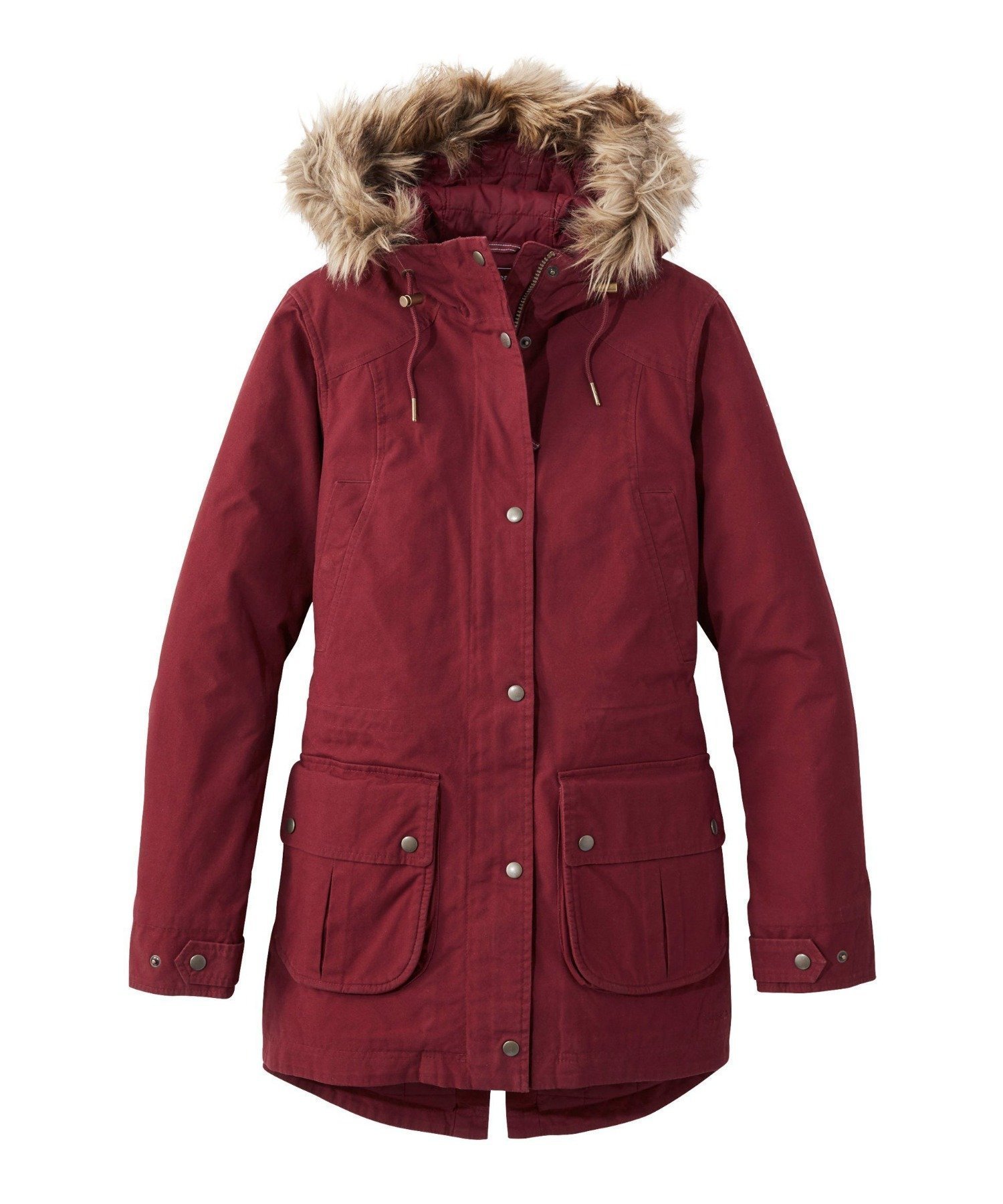 【エルエルビーン/L.L.Bean】のイースト・エンド・パーカ 米国フィット・プチ インテリア・キッズ・メンズ・レディースファッション・服の通販 founy(ファニー) ファッション Fashion レディースファッション Fashion for Women トップス・カットソー Cut & Sew Tops レディースパーカー・カジュアルフーディー Casual Hoodies & Sweatshirts 秋 Autumn スリット Slit, Slit Detail ドローコード Drawcord, Drawstring Cord フィット Fit, Slim Fit フェイクファー Faux Fur, Imitation Fur ポケット Pocket, Pocket Detail おすすめ Recommended / Our Picks Burgundy|ID: prp329100004790218 ipo3291000000034760915