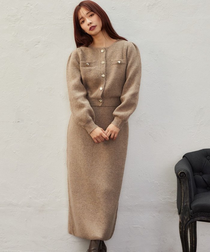 【ミスティ ウーマン/mysty woman】のカーデSETニットワンピース インテリア・キッズ・メンズ・レディースファッション・服の通販 founy(ファニー) https://founy.com/ ファッション Fashion レディースファッション Fashion for Women ワンピース Dresses ニットワンピース Knit Dresses インナー Innerwear カーディガン Cardigan, Knitwear クラシック Classic, Timeless Style スリーブ Sleeve, Long Sleeve / Short Sleeve エレガント 上品 Elegant |ID: prp329100004790219 ipo3291000000035160527