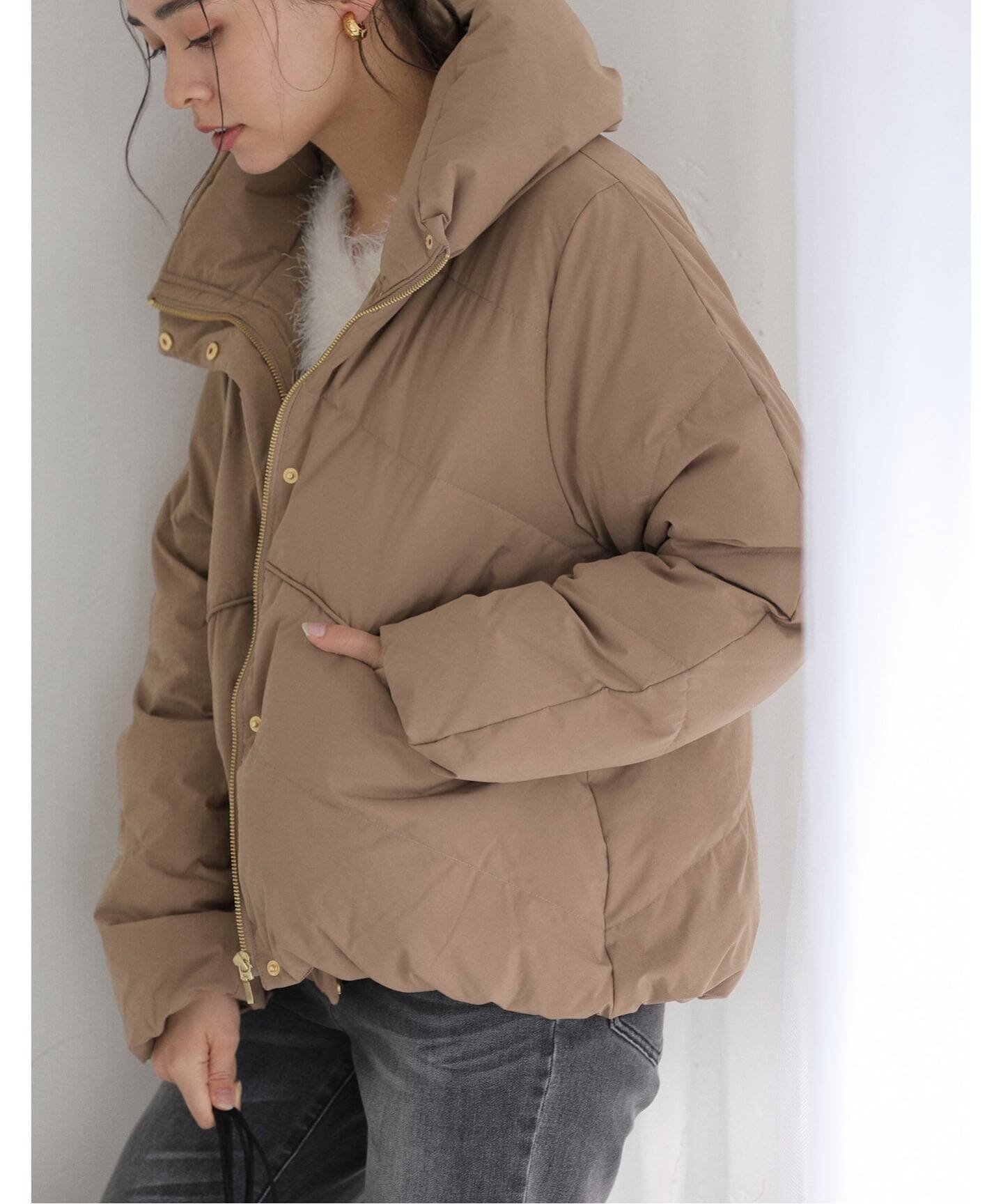 【ラ トータリテ/La TOTALITE】のストレッチショートダウン インテリア・キッズ・メンズ・レディースファッション・服の通販 founy(ファニー) ファッション Fashion レディースファッション Fashion for Women 2025年 2025 2025-2026秋冬・A/W Autumn/Winter 2025–26 AW25–26 ショート Short, Short Length ダウン Down, Puffer バランス Balance, Style Balance ボトム Bottoms, Lower Wear ワイド Wide, Wide Fit 冬 Winter / This Winter キャメル|ID: prp329100004790221 ipo3291000000034840273